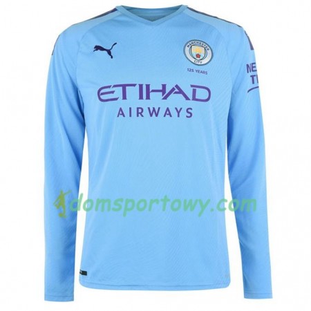 Koszulka Manchester City Domowe Koszulki Piłkarskie 2019-2020 Długi Rękaw